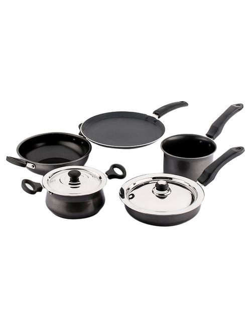 mahavir 7 pieces non stick induction cookware set - 14089111 - Very Small Image - 1