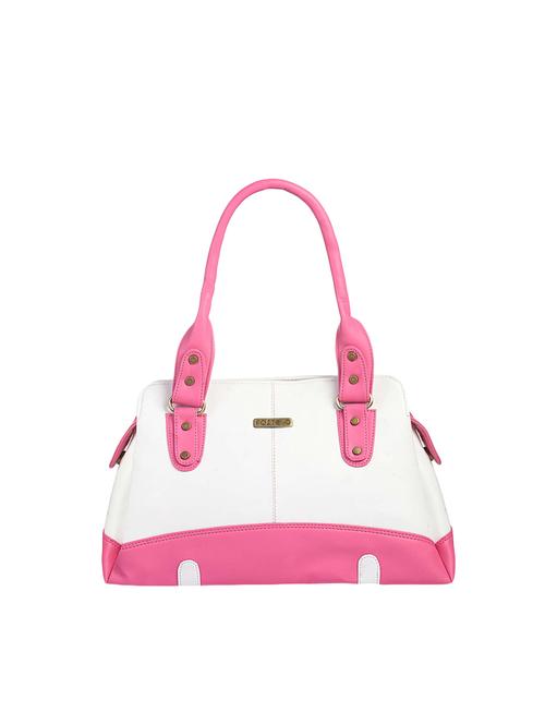 White Leatherette Handbag - 14093052 - Very Small Image - 1