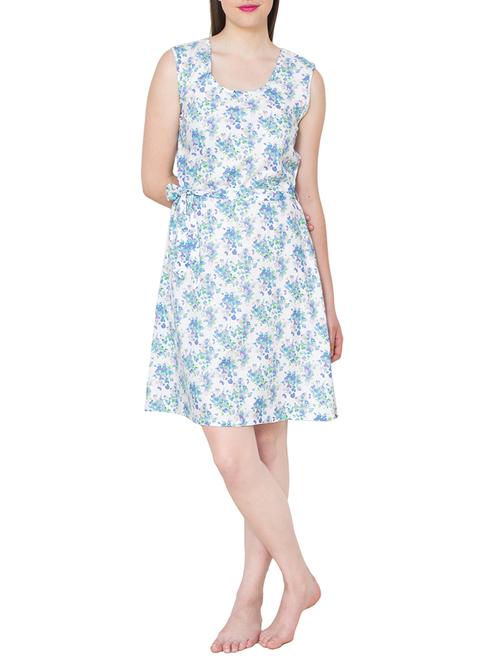 light blue viscose sleepshirt - 14094218 - Very Small Image - 1