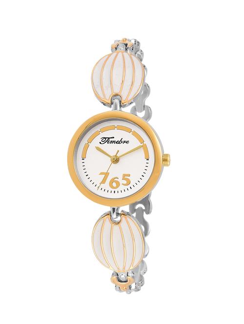 Timebre Women Ivory Golden Analog Watch - 14095245 - Very Small Image - 1
