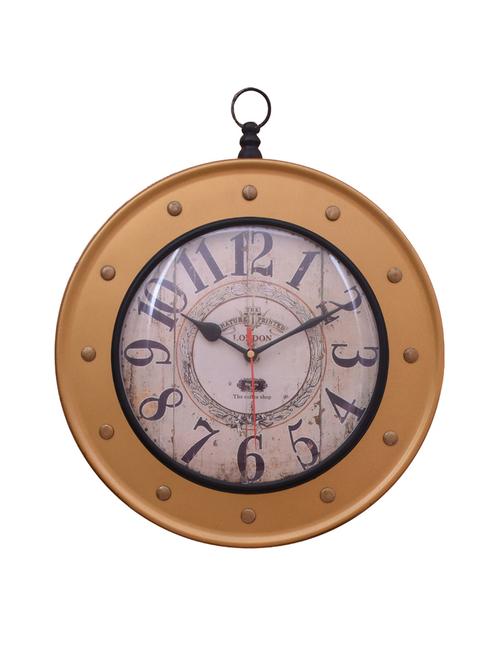 classic iron wall clock by home sparkle - 14096927 - Very Small Image - 1