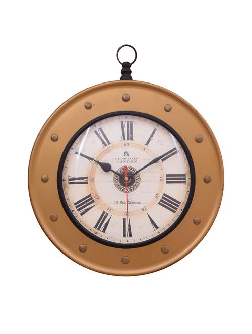 classic iron wall clock by home sparkle - 14096929 - Very Small Image - 1