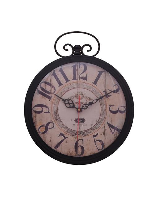 classic iron wall clock by home sparkle - 14097002 - Very Small Image - 1