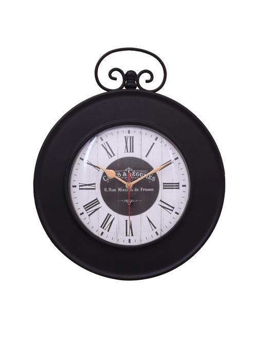 vintage iron wall clock by home sparkle - 14097030 - Very Small Image - 1