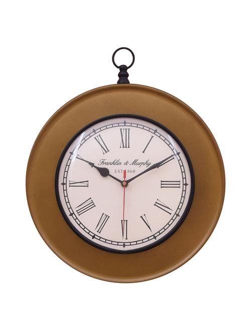 vintage iron wall clock by home sparkle - 14097072 - Very Small Image - 1