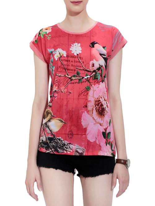 pink cotton regular top - 14097590 - Very Small Image - 1