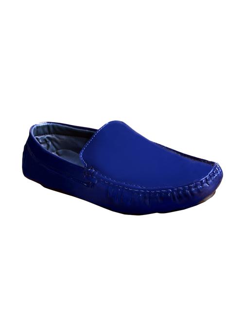 blue patent leather slip on loafer - 14098002 - Very Small Image - 1