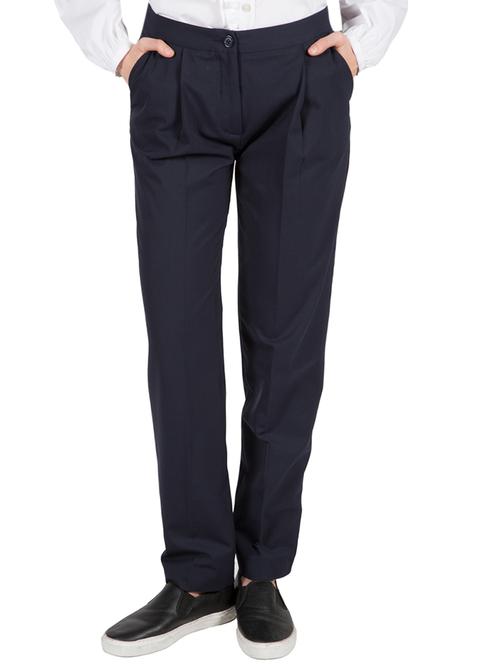 navy blue cotton trouser - 14098594 - Very Small Image - 1
