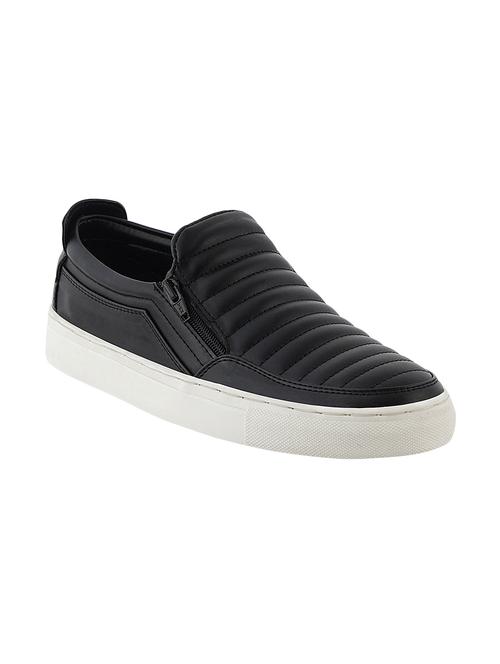 black leather casual slipon - 14100884 - Very Small Image - 1