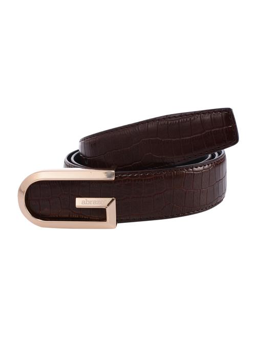 brown leather belt - 14102965 - Very Small Image - 1