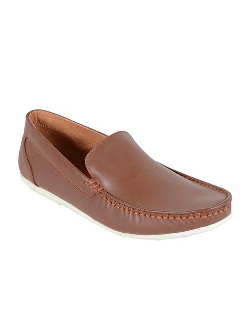 tan leather slip on loafer - 14103987 - Very Small Image - 1