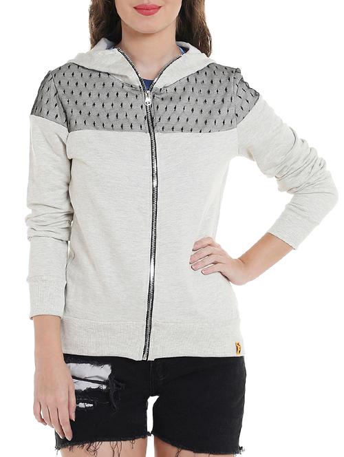 grey cotton sweatshirt - 14104131 - Very Small Image - 1