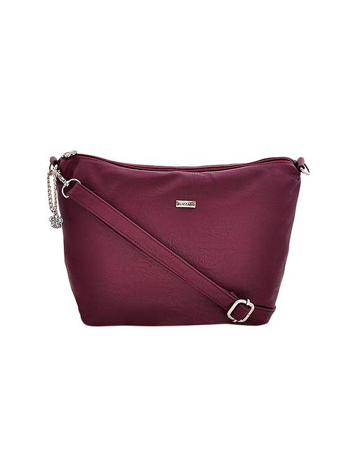 purple leather sling bag - 14104322 - Very Small Image - 1