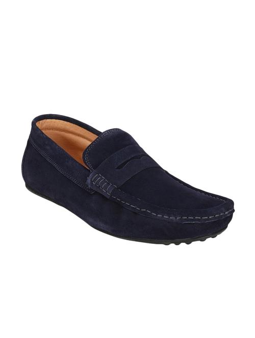 blue suede slip on loafer - 14105993 - Very Small Image - 1