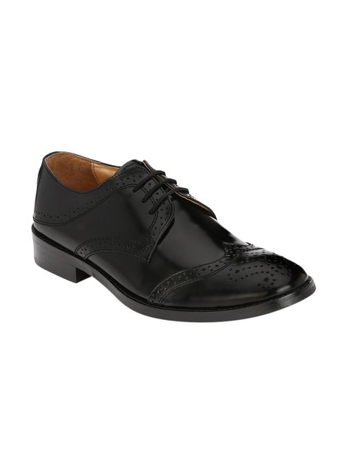 black leather lace-up derby - 14106314 - Very Small Image - 1