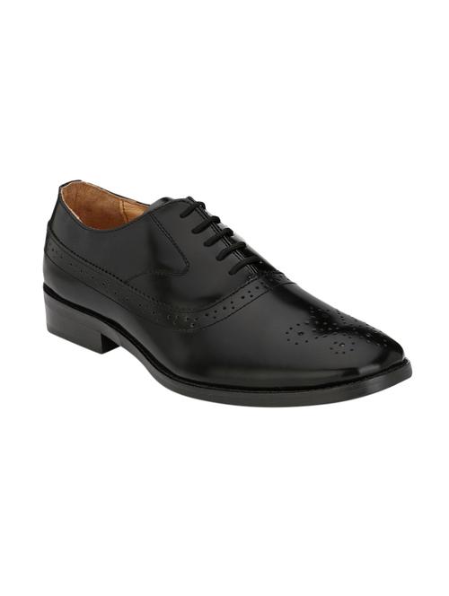 black leather lace-up oxford - 14106328 - Very Small Image - 1