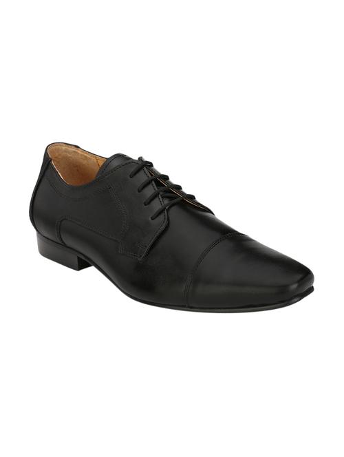 black leather lace-up derby - 14106389 - Very Small Image - 1