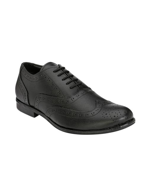 black leather lace-up brouge - 14106412 - Very Small Image - 1