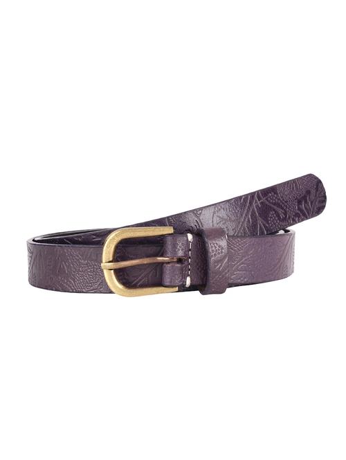 aditi wasan leather purple belt - 14108815 - Very Small Image - 1