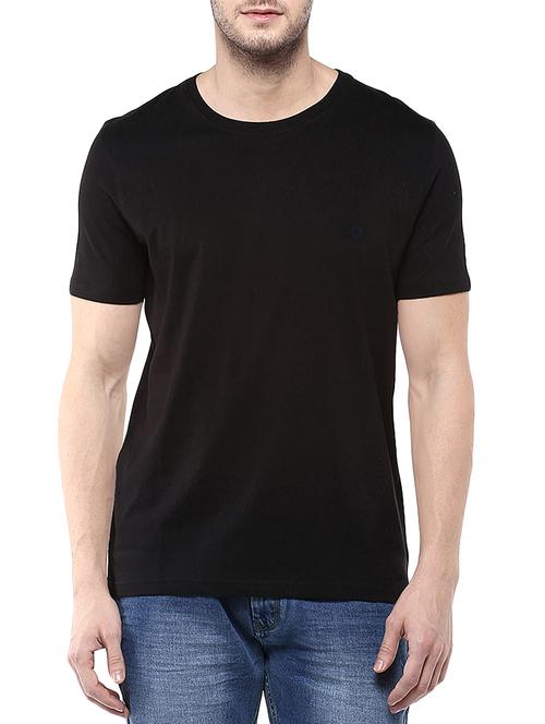 black cotton t-shirt - 14109771 - Very Small Image - 1