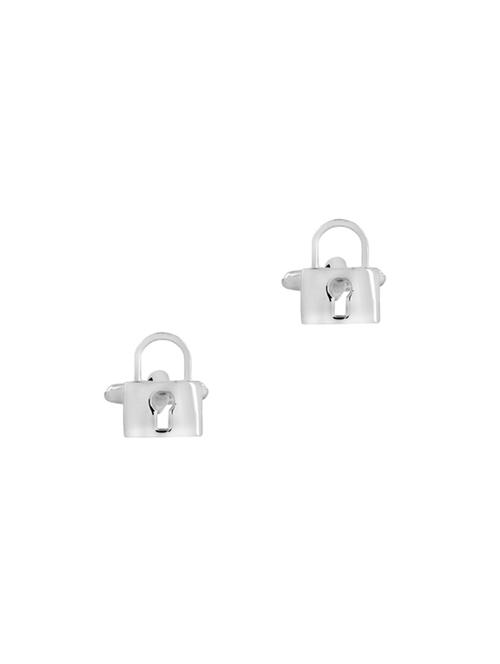 silver metal cufflink - 14109841 - Very Small Image - 1