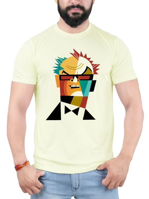 white cotton chest print tshirt - 14109982 - Very Small Image - 1