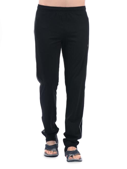 black side striped full length track pants with pockets  - 14111894 - Very Small Image - 1