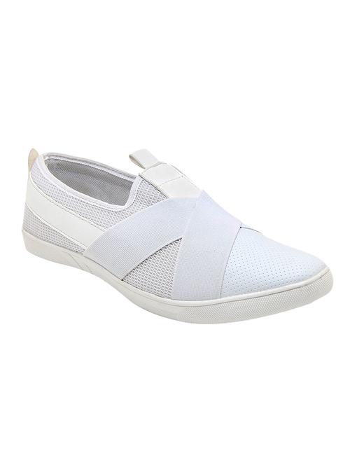 white Mesh casual slipon - 14113948 - Very Small Image - 1