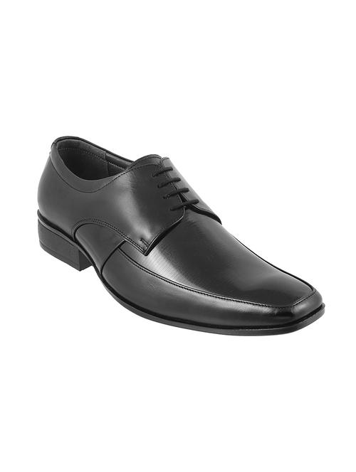 black leatherette lace-up derby - 14116755 - Very Small Image - 1