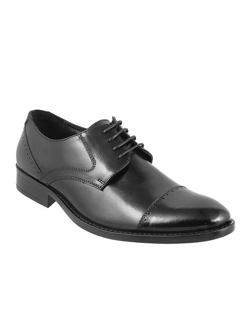black leather lace-up derby - 14116763 - Very Small Image - 1