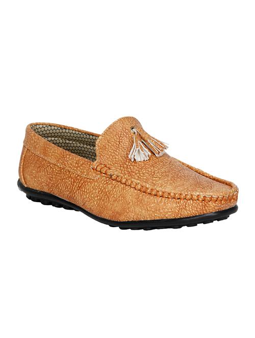 tan leatherette slip on loafer - 14117905 - Very Small Image - 1
