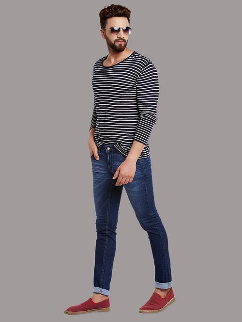 blue denim washed jeans - 14117943 - Very Small Image - 1