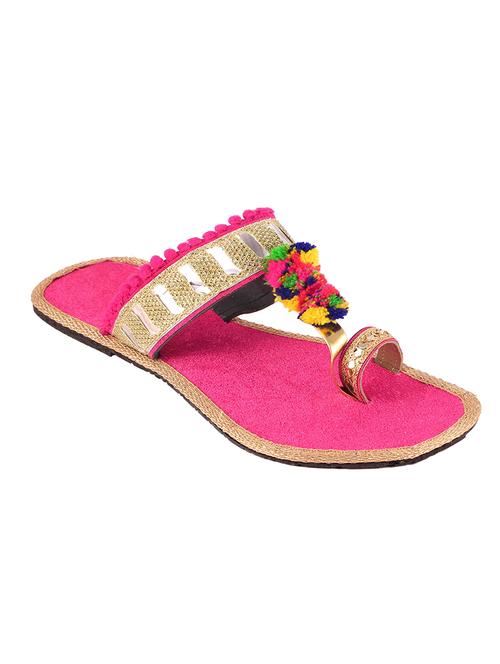 pink ethnic sandal - 14127637 - Very Small Image - 1