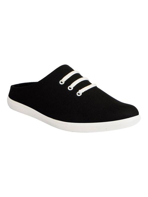 black canvas slip on mule - 14127852 - Very Small Image - 1