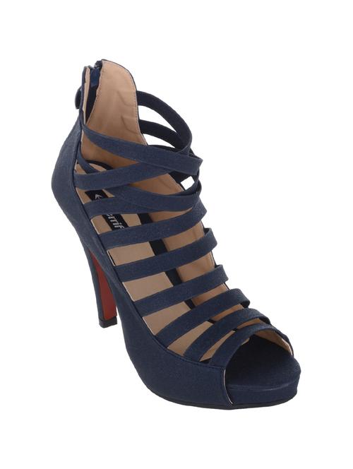 navy faux leather gladiators sandals - 14128946 - Very Small Image - 1