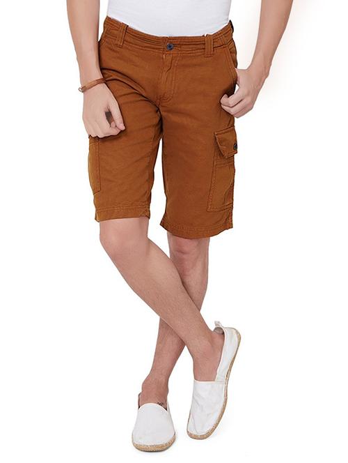 brown cotton shorts - 14129236 - Very Small Image - 1