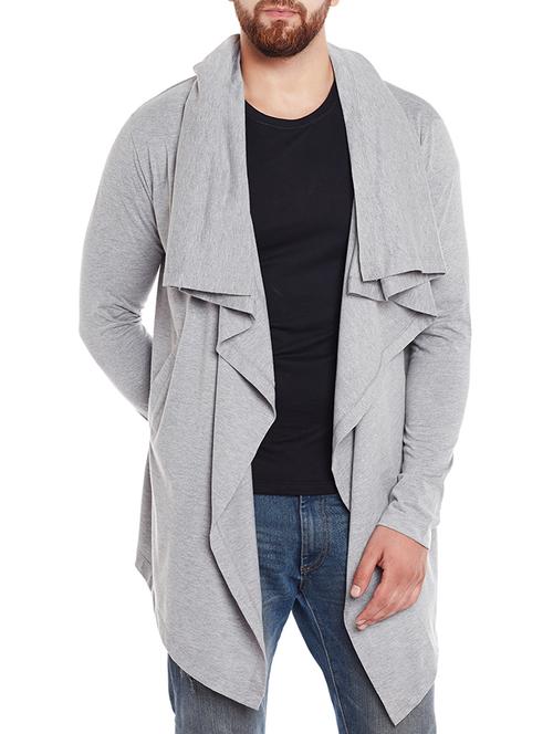 grey cotton shrug - 14129634 - Very Small Image - 1