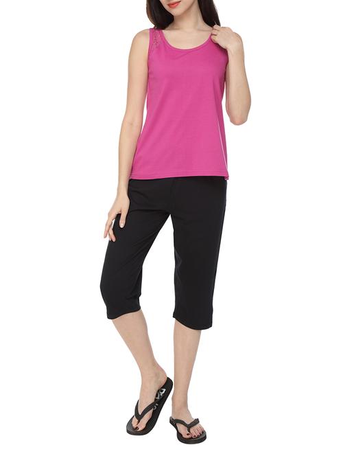 pink cotton tank tee - 14129948 - Very Small Image - 1