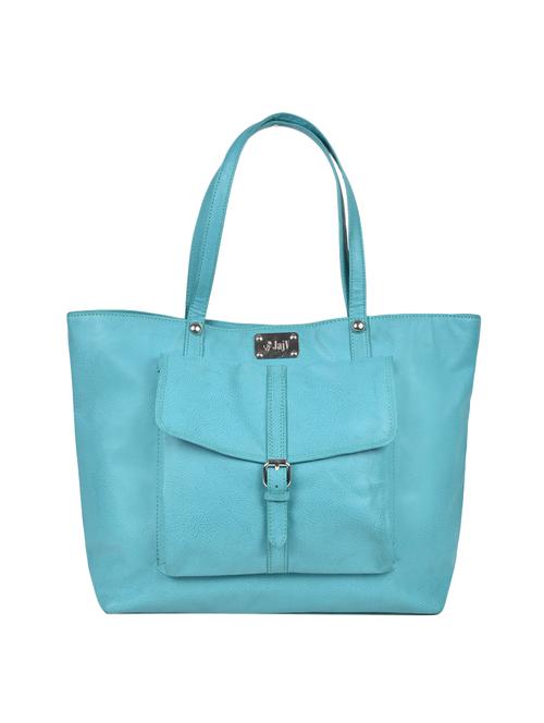 green leatherette  regular tote - 14130365 - Very Small Image - 1
