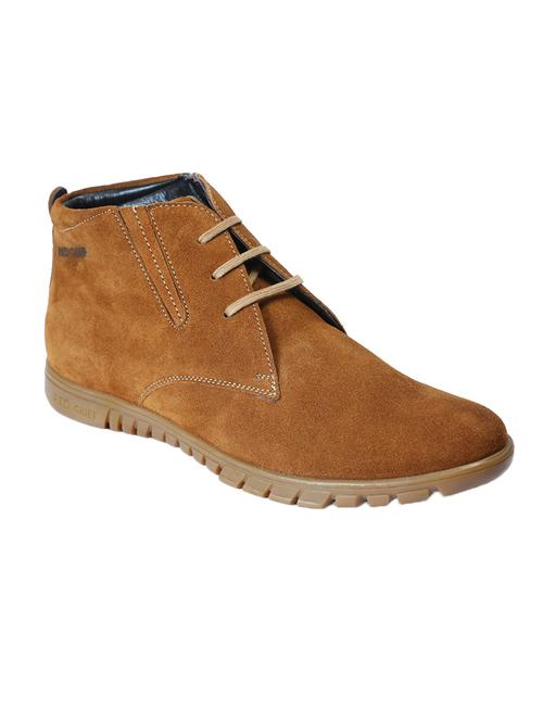 Brown Suede Lace Up Boot - 14131825 - Very Small Image - 1