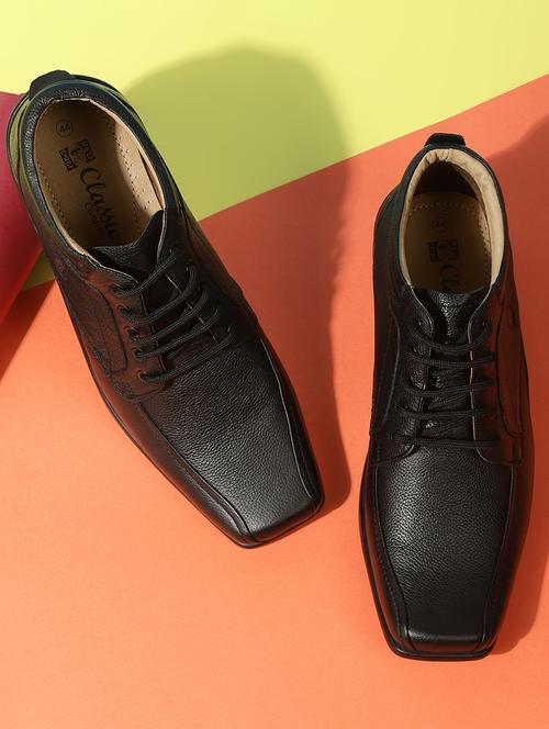 black leather lace-up derby - 14131834 - Very Small Image - 1