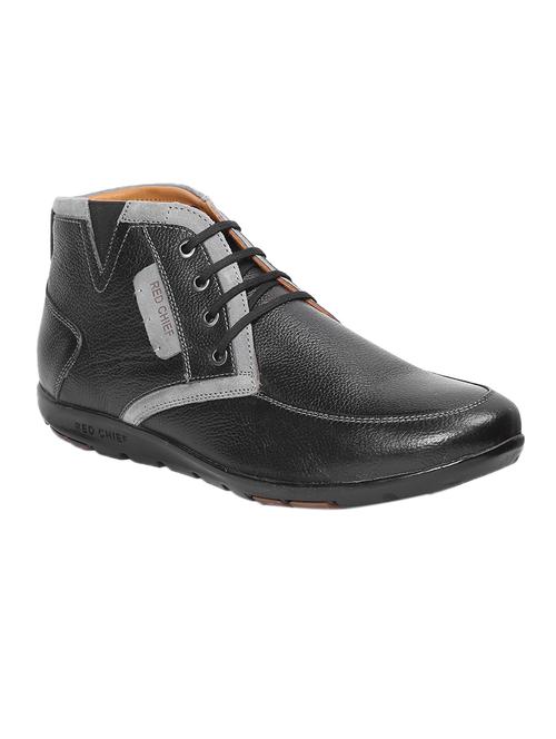 black leather lace up boot - 14131837 - Very Small Image - 1