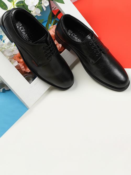 black leather lace-up derby - 14131850 - Very Small Image - 1