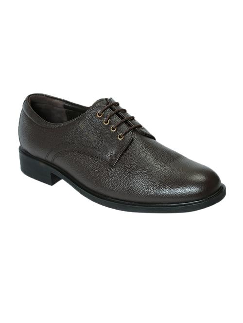 brown leather lace-up derby - 14131851 - Very Small Image - 1