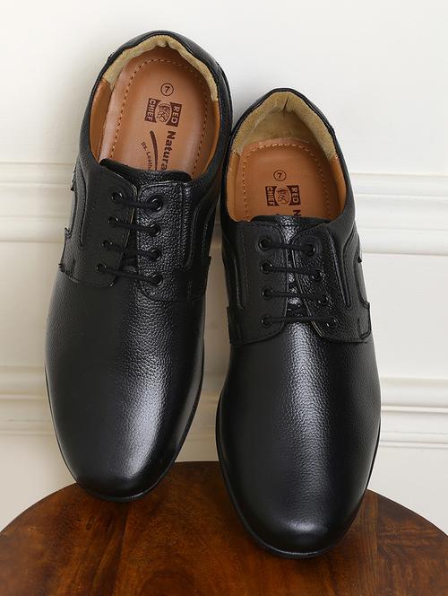 black leather lace-up derby - 14131855 - Very Small Image - 1