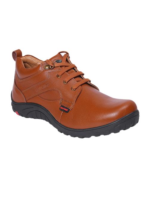 tan leather lace up shoe - 14131864 - Very Small Image - 1