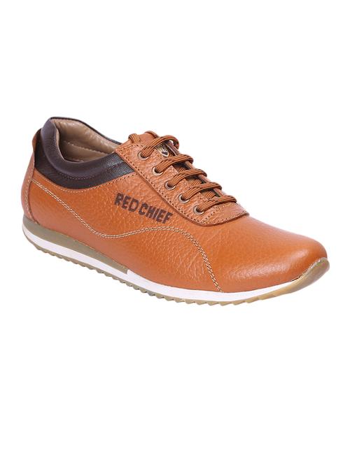 tan solid lace up shoes - 14131874 - Very Small Image - 1