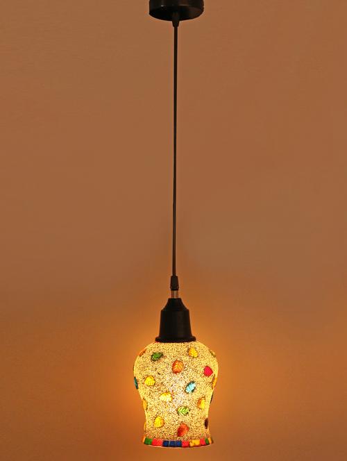 decorative colorful glass hanging lamp - 14132633 - Very Small Image - 1