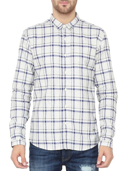 white cotton casual shirt - 14133344 - Very Small Image - 1