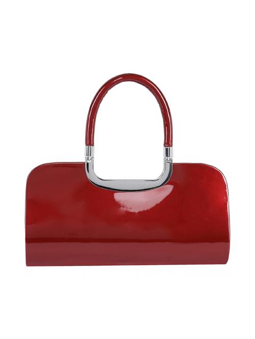 red leatherette clutch - 14136002 - Very Small Image - 1